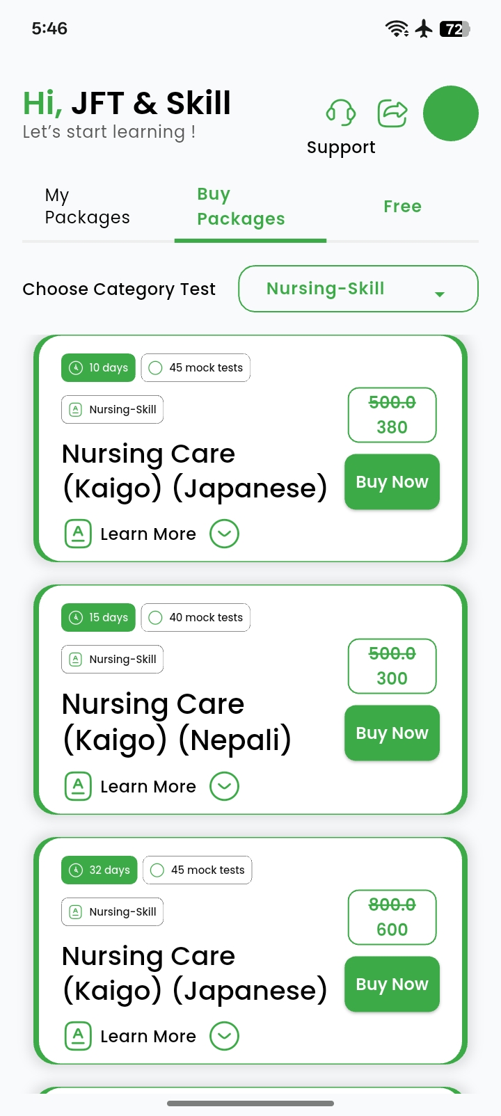JLPT N4 Practice